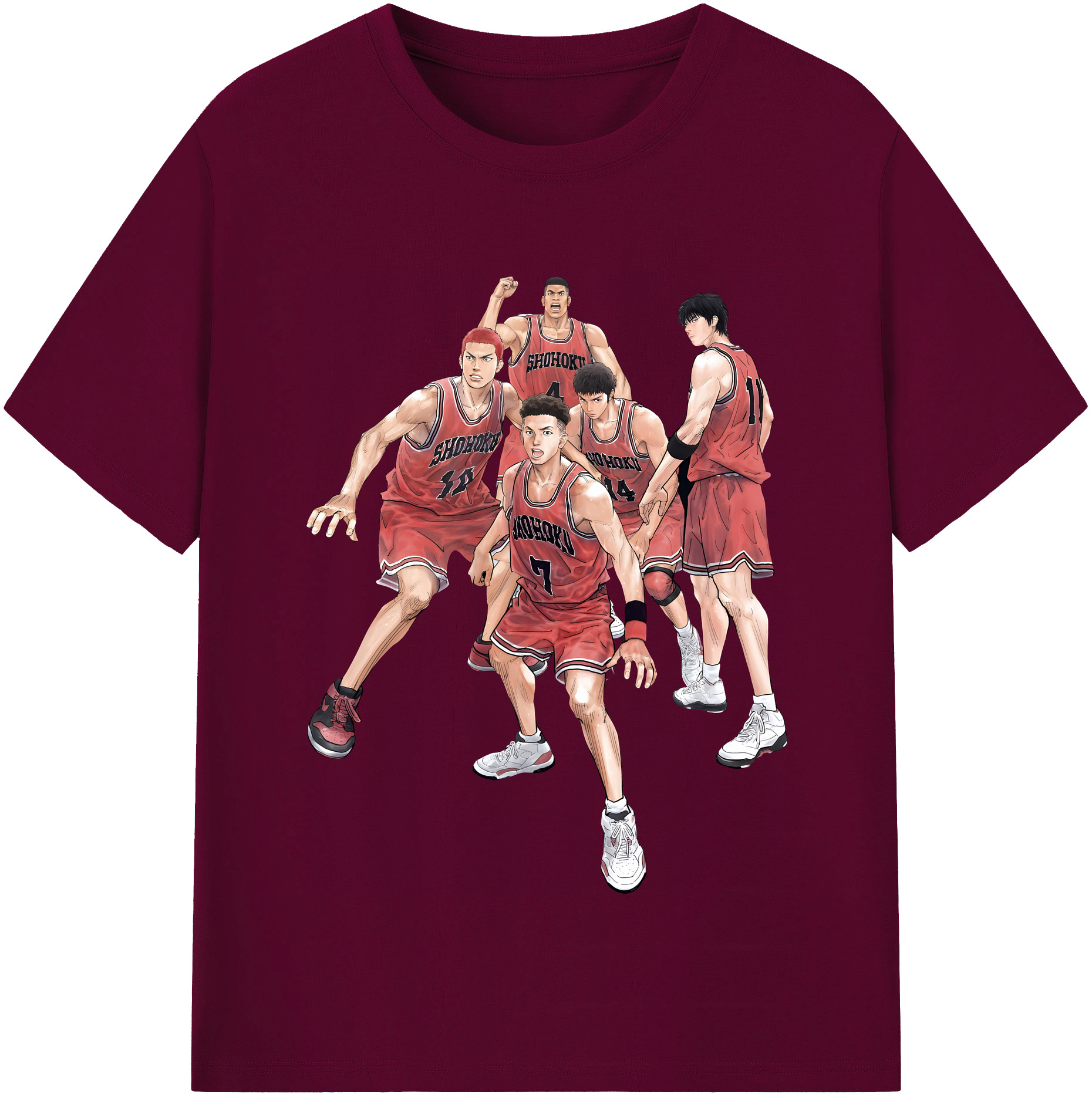 （画像用） SLAM DUNK／スラムダンク レディースカジュアルプリントTシャツ（綿100％）
